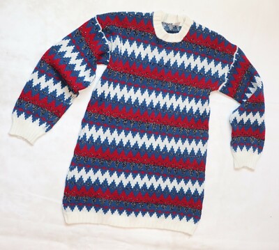 CLUB15 CRAZY STRIPED Pullover 100% POLYACRYL ca Gr M Herren VINTAGE - Main Image