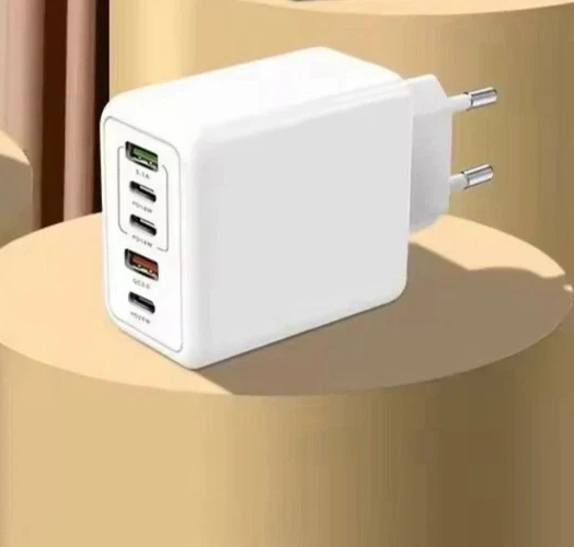 USB UK/EU Plug Wall Adapter Charger 5 Ports Type C Fast Charging Mobile Phones - Image 4 of 4