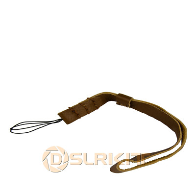 DSLRKIT Split Leather Wrist/Hand Strap Grip for Compact & Mirrorless Camera