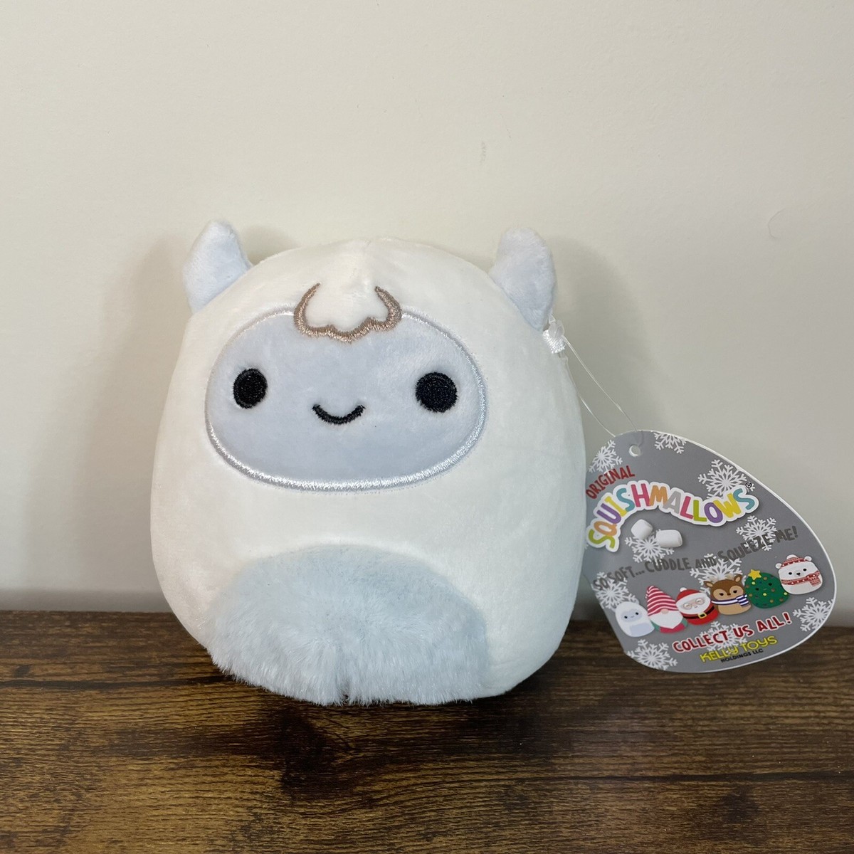 NEW Squishmallow Kellytoy Yuri Yeti Winter Holiday Plush 4.5