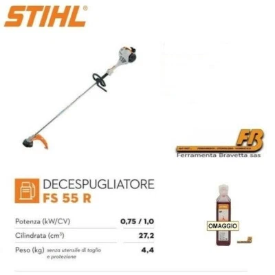 Decespugliatore STIHL FS 55 R - Motore 2 MIX - (OMAGGIO olio STIHL 100ml)