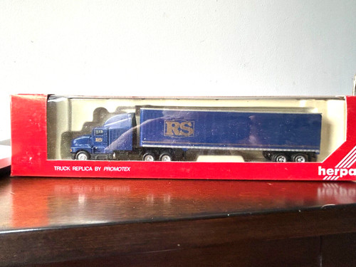 HERPA #6155 Kenworth T600 cabina de 10 ruedas con remolque de caja de 45' "R.S."  H.O.   1:87 | Zustand: New
