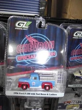 Greenlight 1/64 chevron 1956 ford f100 W/ tool boxes & ladders NIB