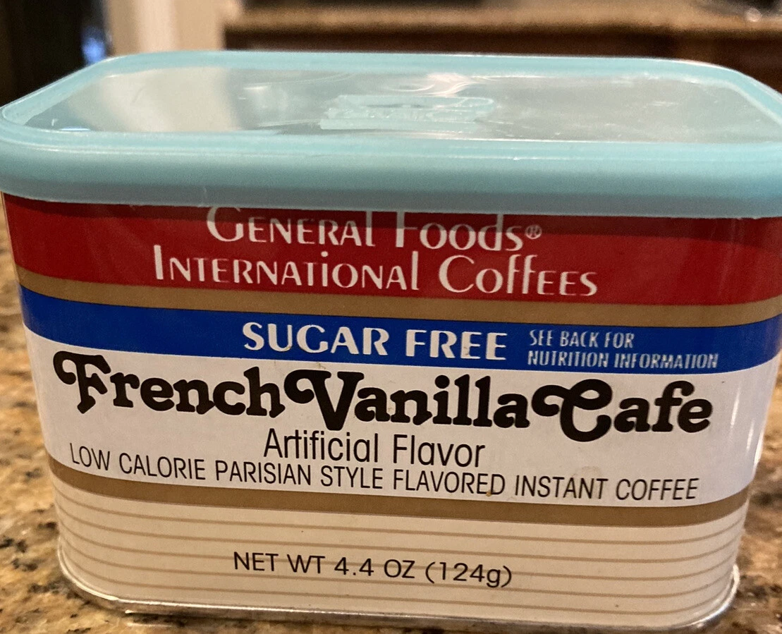 General Foods INTERNATIONAL. COFFEES Vintage Tin FRENCH VANILLA