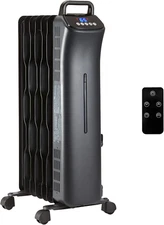 Oil Space Heater with Remote Control, Portable Radiator Heater with 7 Oil-Filled