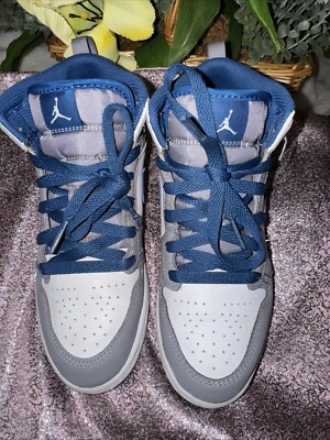 Size 3Y US- Jordan 1 Mid Cement True Blue