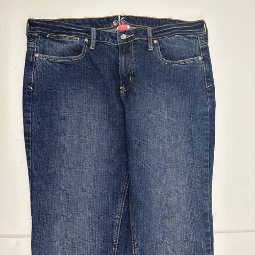 Dressbarn Straight Leg Women's size 14 Dark Wash Blue Denim Jeans - Picture 2 of 4