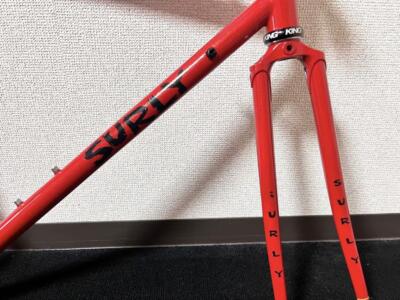 Surly Pacer 54 新品フレーム chrisking ヘッドセット付 Surly Pacer 54 Road Bike Frame with Chris King Headset Out of
