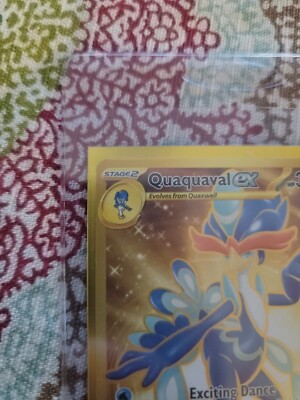 Quaquaval Ex SR 273/193 Gold Paldea Evolved Pokemon English NM - US Seller 