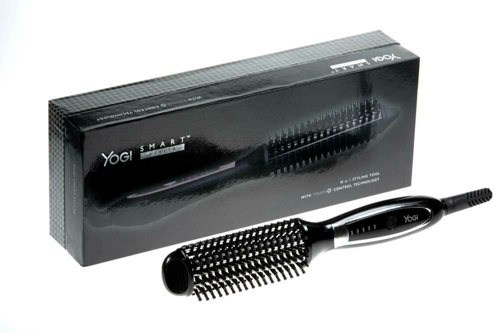 Yogi Smart TouchX Heated Hair Styler Curler Hot Brush 10 in