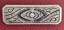Antique Old European Cut Diamond & Blue Sapph...