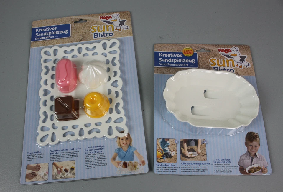 HABA Sun Bistro Sandpralinen & Sand- Pommeshobel Sandspielzeug Förmchen B11-4971
