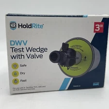 HoldRite TESTRITE 3" DWV Test Wedge with Valve TRW3V-H