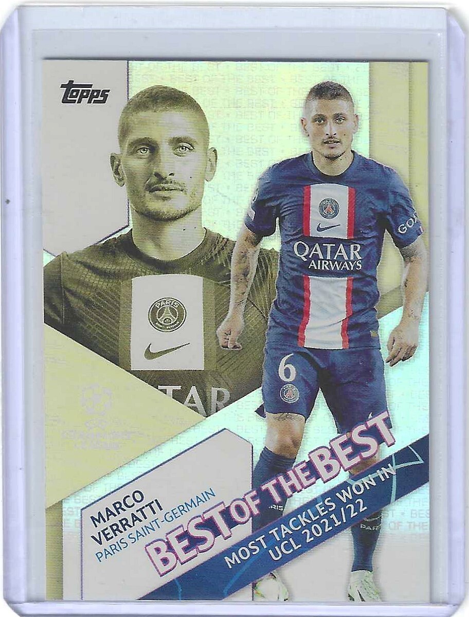 22-23 Topps Merlin VERRATTI 直筆サイン 50シリ 2022-23 Topps UEFA