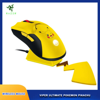 Razer x Pokémon Pikachu Viper Ultimate Wireless Mouse + Charging Dock