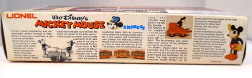 1977 MIB Mickey Mouse Express Lionel Train Car Goofy HI Cube Walt Disney Prod. - 第 8/9 張圖片