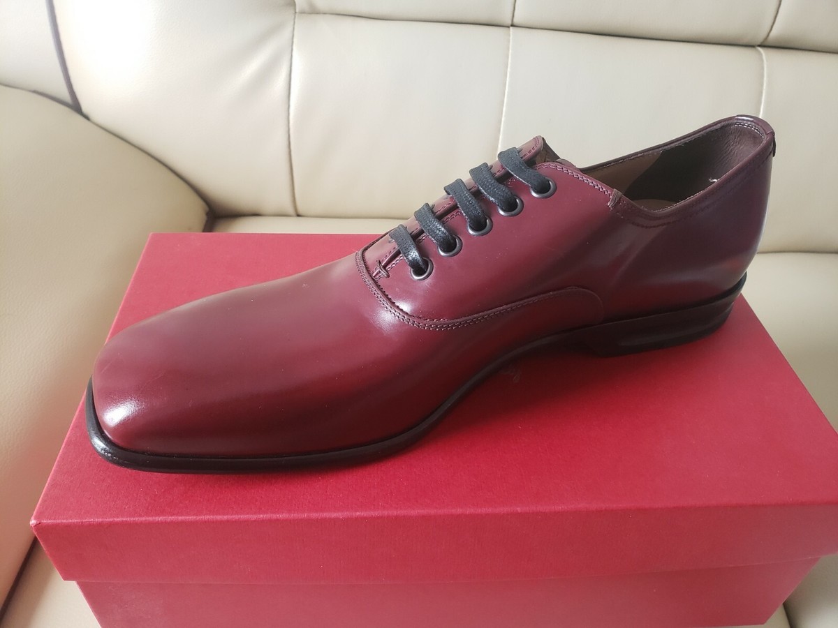 Salvatore ferragamo BAYLOR BORDEAUX Men Leather Calf Sz 9 UK  display picture 3