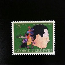 1972 8c George Gershwin, American Composer Scott 1484 Mint F/VF NH
