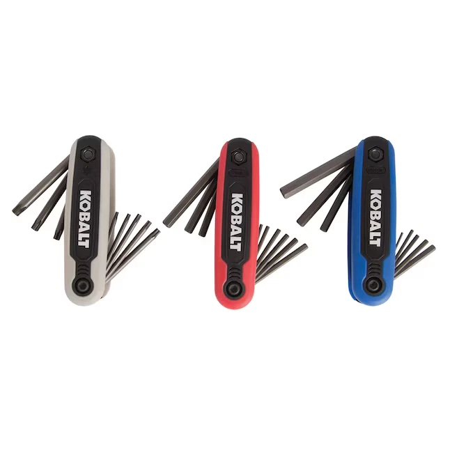 NEW KOBALT FOLDING 25 PIECE SAE METRIC HEX KEY TOOL SET TORX MODEL #KHK06 498862 - Image 2 of 4