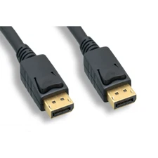PTC 28 AWG DisplayPort 1.2 Cable With Latch, Black Color