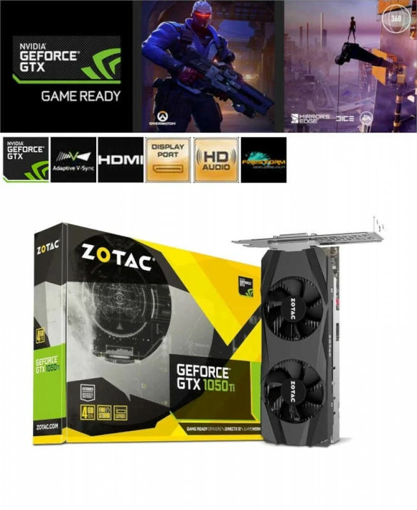 ZOTAC Video Card Geforce GTX 1050 Ti Low Profile PCI-Exp 3.0 4GB GDDR5 Japan
