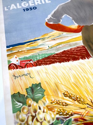 L'Algerie French Colonial Authentic original poster printed in