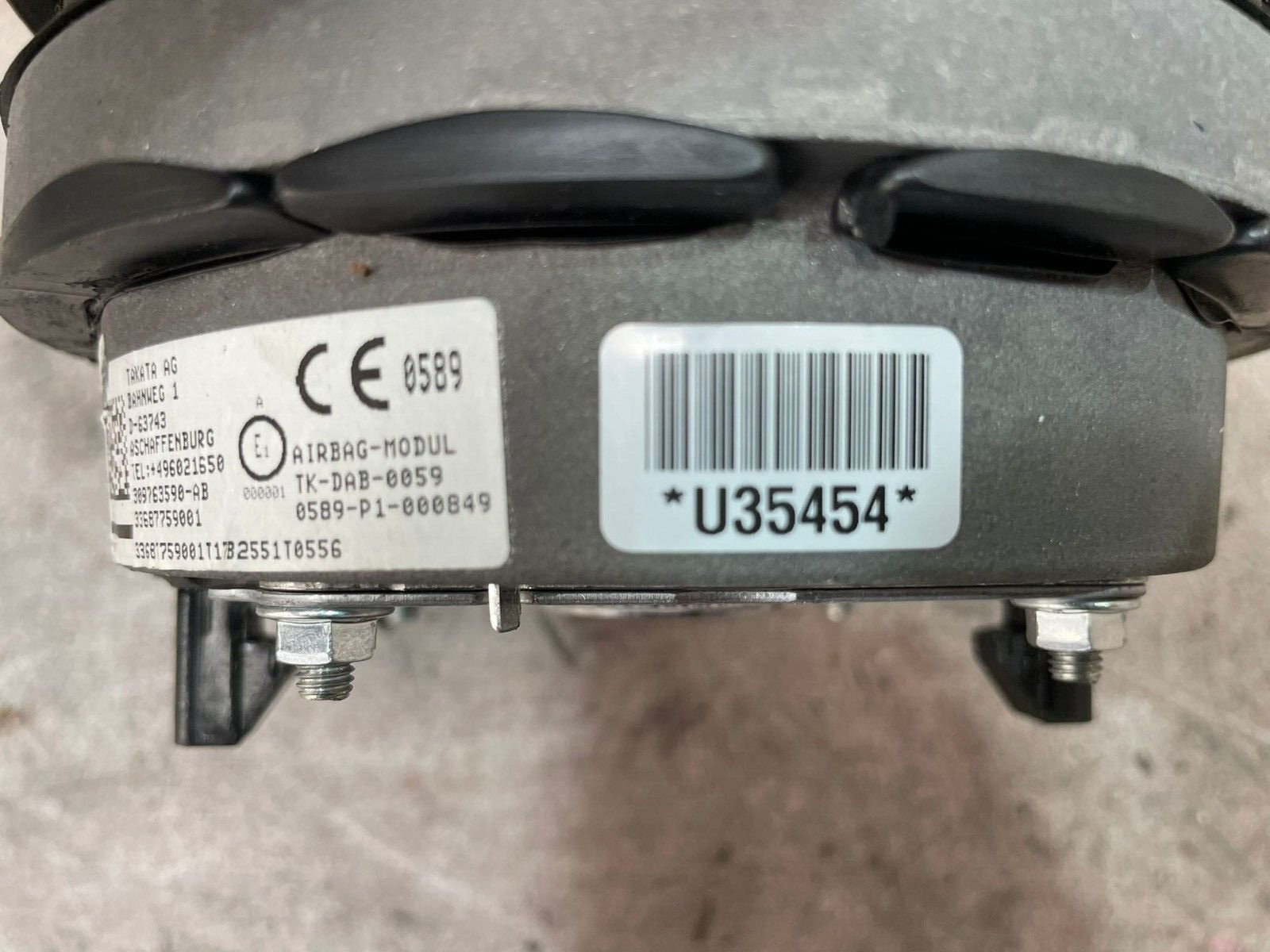 BMW 3 Series E46 Steering Wheel Air SRS Bag 309763590AB for sale 