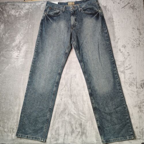 Wrangler 20X Jeans Mens 34x34 Blue Style 33 Extreme Relaxed Straight Leg Western