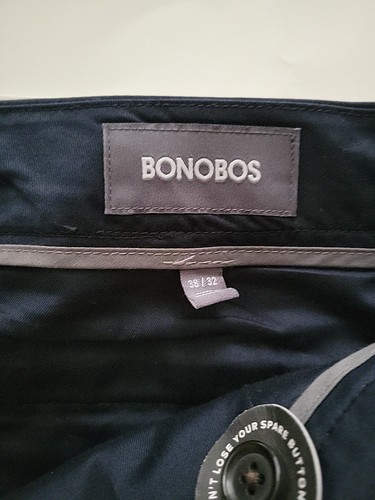 Bonobos Ballin Monday Slacks Slim Flat Front Navy Blue 38 / 32 NWT - Picture 4 of 6