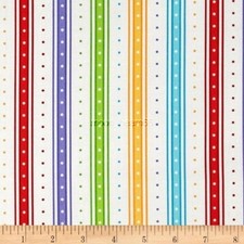 BTY Bundle of Joy - Dots Stripe Cotton Flannel Fabric by Yard Timeless Treasures