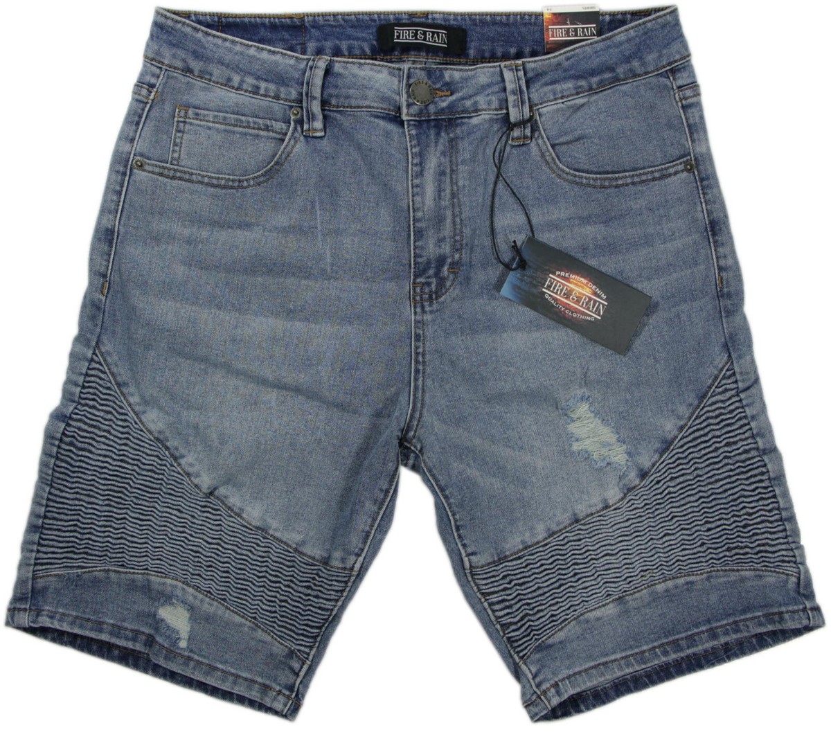 Clothing Moto Jean Shorts FIRE RAIN Premium Stretch Denim MOTO - Main Image