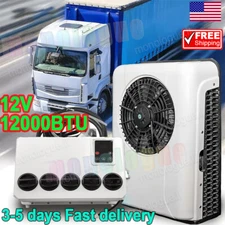 12V Truck Air Conditioner 12000 BTU Car Cab RV AC Unit Fit Bus Caravan Cooling