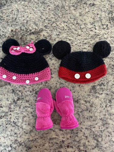 MINNIE \u0026 Mickey MOUSE hat BLACK PINK 