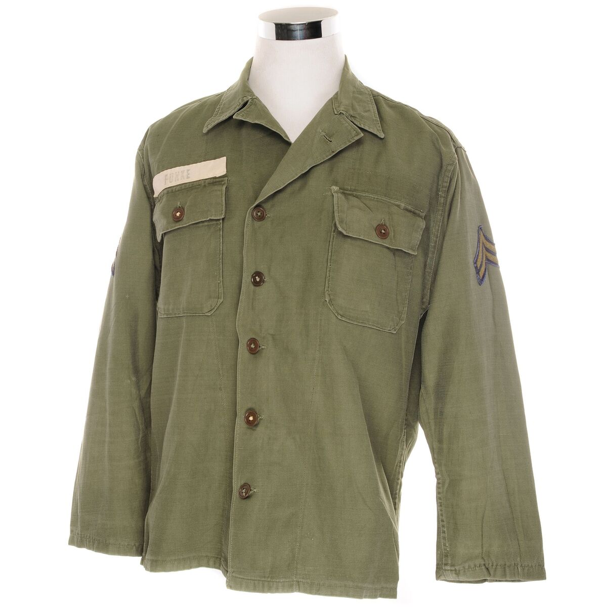 VINTAGE US ARMY UTILITY SHIRT P-58 P58 1960'S VIETNAM WAR VINTAGE US ARMY UTILITY SHIRT P-58 P58 1960'S VIETNAM WAR
