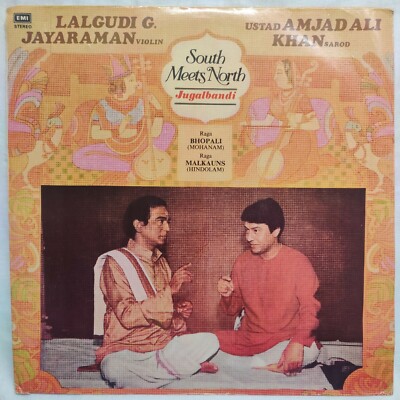 An Enchanting Hour Lalgudi G Jayaraman Amjad Ali Kham LP Record Vinyl Indian NM