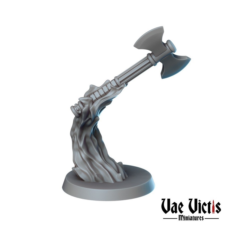 Spiritual Weapon Miniature Glaive Mace Axe Sword Hammer Maul DnD D&D