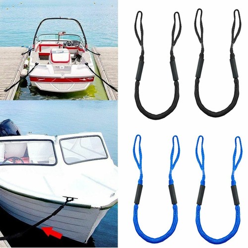 2 Stück Marine Bungee Dockleine/Boot Festmacher Seil Gummis Tie Down Stretch schwarz NEU - Bild 2 von 14