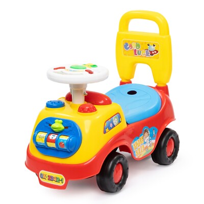 Hillington Baby Ride On Car Lauflernwagen rot Schiebespielzeug mit Hupengeräuschen