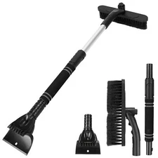 3 In 1 Windshield Ice Scraper Extendable Car Snow Removal Tool Telescoping Car B