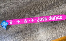 Justice just dance pink ballet slap ruler bracelet jewelry