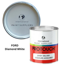 FORD DIAMOND WHITE 2K 2 PACK DIRECT GLOSS CAR SPRAY PAINT  HIGH QUALITY