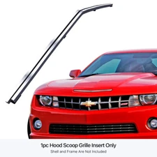 Fits 2010-2013 Chevy Camaro Hood Scoop Chrome Billet Grille Grill Insert