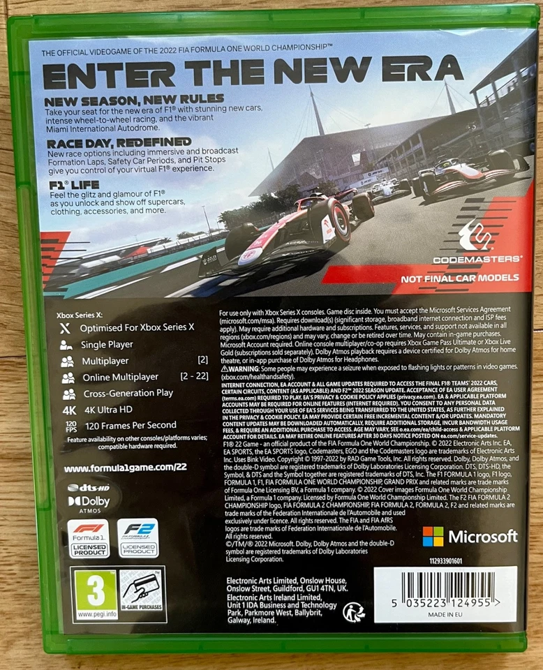 F1 22 Microsoft Xbox Series X, 2022, photo 2 of 2