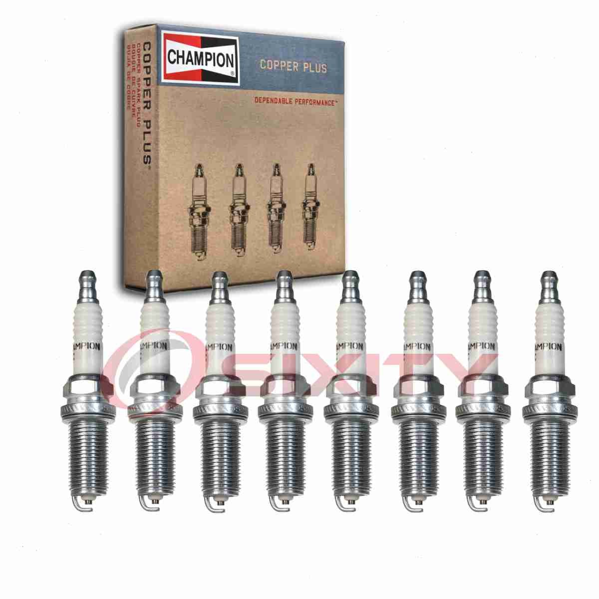 8 pc Champion Copper Plus Spark Plugs for 2007-2020 Toyota Tundra 4.6L 5.7L rn