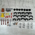 Vintage Cowboy Toy Playset Accessories Marx ? Guns Holsters Rifles Cookware Etc