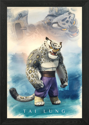 Tai Lung stance Framed Wall Art Poster Canvas Print Picture