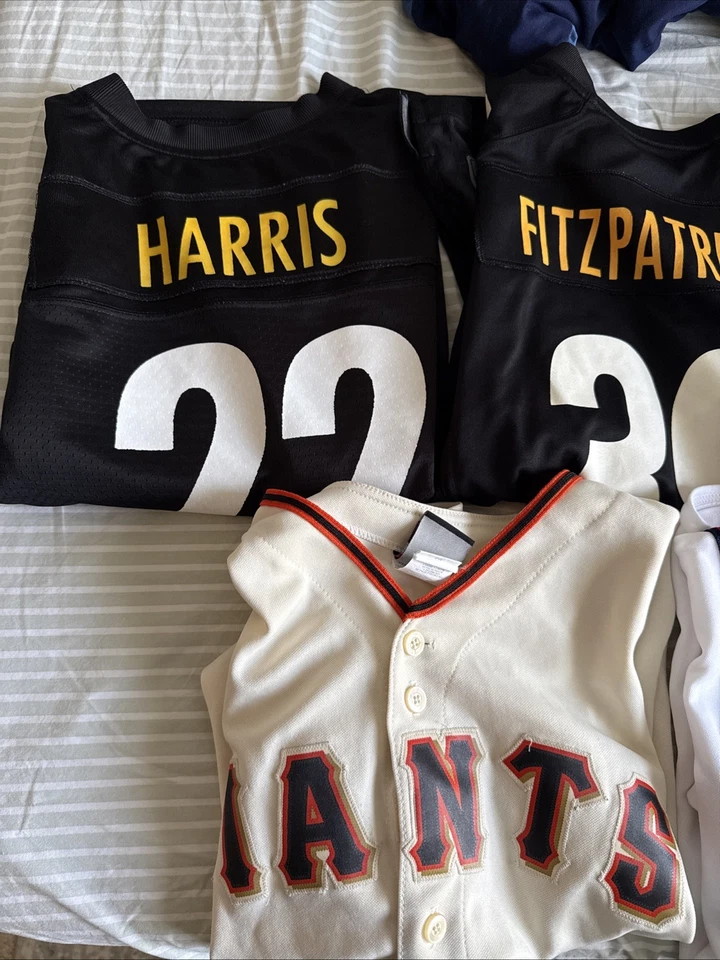 Lote de camisetas deportivas juveniles majestuosas Nike NFL/NBA/MLB - 5 camisetas Foto 2 de 4