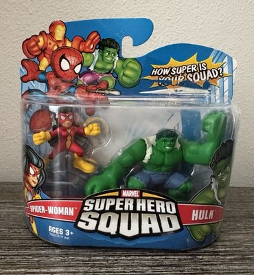 Marvel Super Hero Squad SPIDER-WOMAN & HULK Figures 2-Pack Box