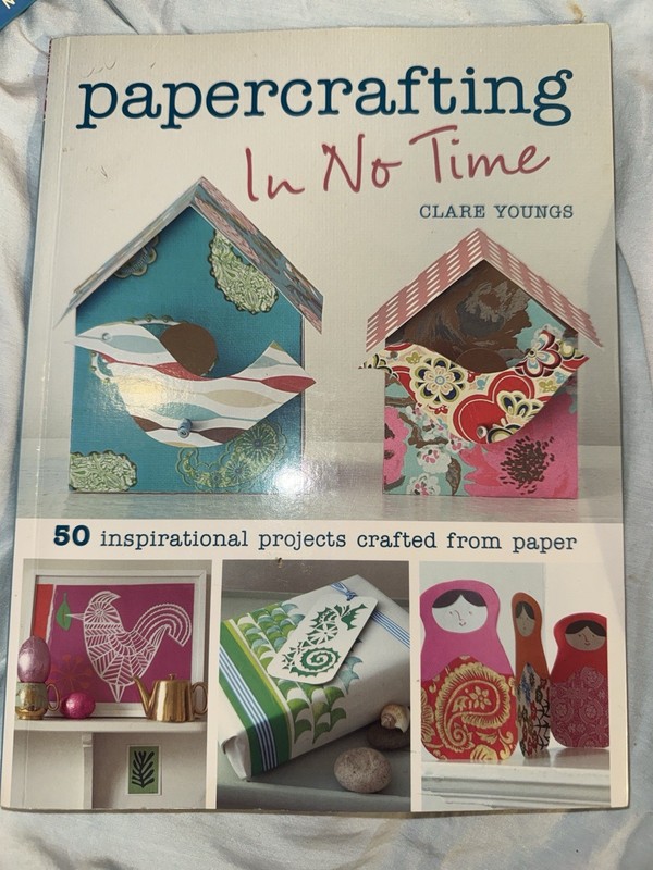 Lot of 3 Craft Books – Papercrafting, Scotch Tape Ideas, Loom Knitting Projects