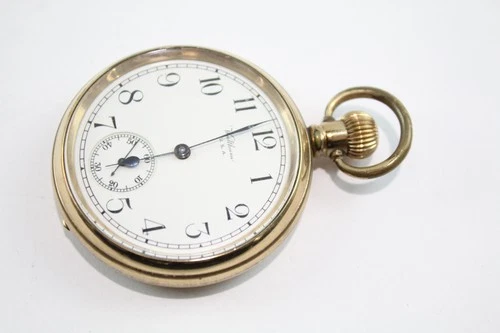 Vintage Waltham USA Rolled Gold Pocket Watch Hand Wind WORKING